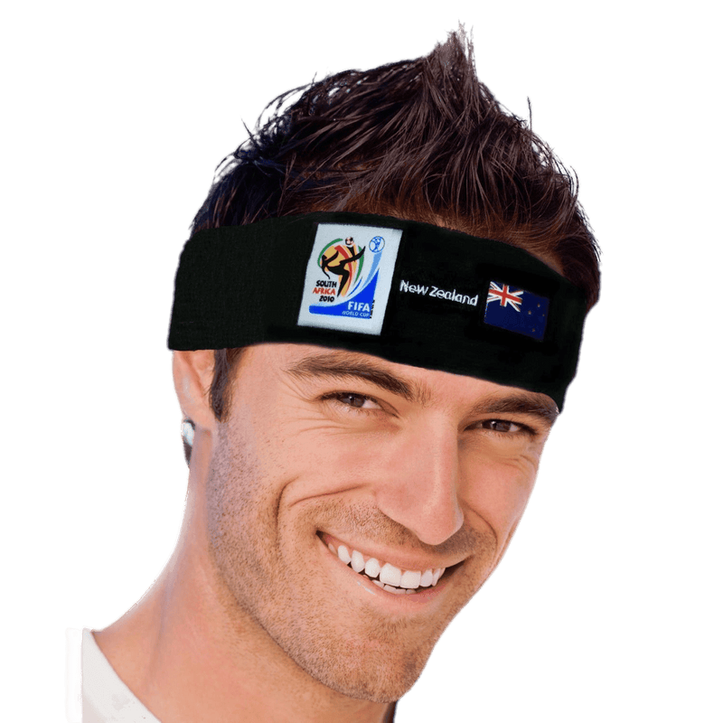 VIP Extensions Retro Soccer Fan Headband, 29 Countries (2010 Games) Hair Accessories Black New Zealand