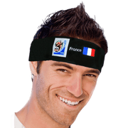 VIP Extensions Retro Soccer Fan Headband, 29 Countries (2010 Games) Hair Accessories Black France