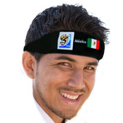 VIP Extensions Retro Soccer Fan Headband, 29 Countries (2010 Games) Hair Accessories White Smoke Mexico