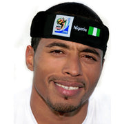 VIP Extensions Retro Soccer Fan Headband, 29 Countries (2010 Games) Hair Accessories White Smoke Nigeria