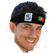 VIP Extensions Retro Soccer Fan Headband, 29 Countries (2010 Games) Hair Accessories White Smoke Portugal