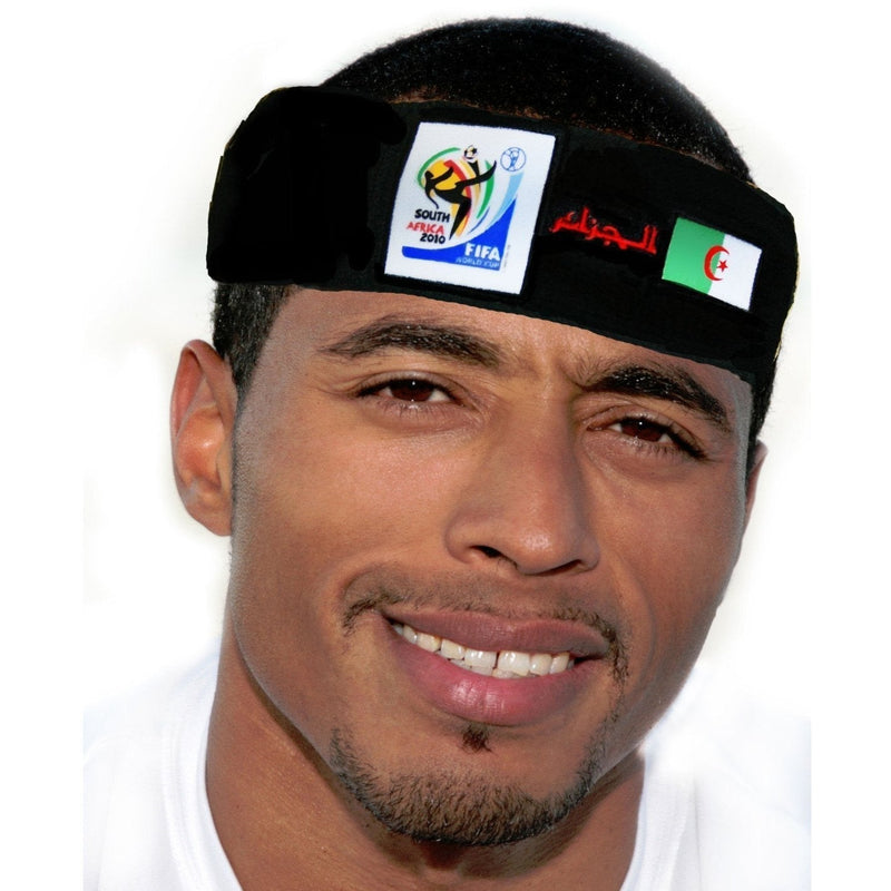 VIP Extensions Retro Soccer Fan Headband, 29 Countries (2010 Games) Hair Accessories White Smoke Algeria