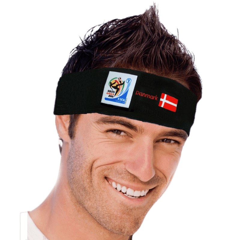 VIP Extensions Retro Soccer Fan Headband, 29 Countries (2010 Games) Hair Accessories Black Denmark