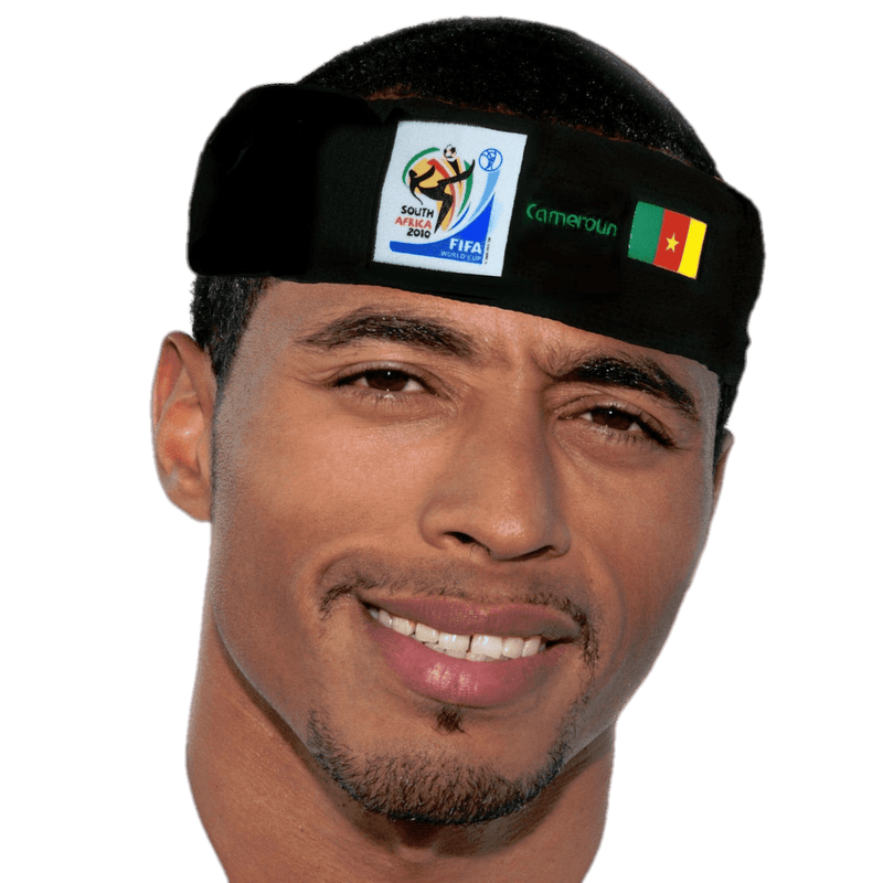 VIP Extensions Retro Soccer Fan Headband, 29 Countries (2010 Games) Hair Accessories Black Cameroon