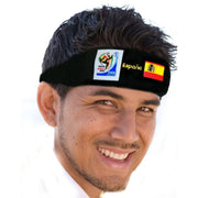 VIP Extensions Retro Soccer Fan Headband, 29 Countries (2010 Games) Hair Accessories White Smoke Spain