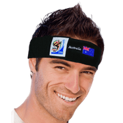 VIP Extensions Retro Soccer Fan Headband, 29 Countries (2010 Games) Hair Accessories Black Australia