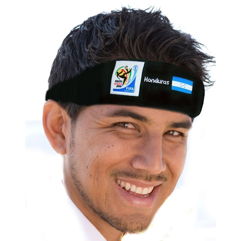 VIP Extensions Retro Soccer Fan Headband, 29 Countries (2010 Games) Hair Accessories White Smoke Honduras