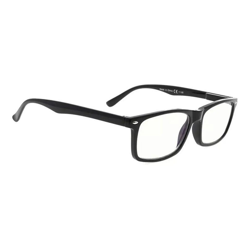 eyekeeper.com Retro Spectacles Blue Light Filter Classic Design 5-UVR899 Eyeglasses White Smoke Black / without magnification,Black / +0.50,Black / +0.75,Black / +1.00,Black / +1.25,Black / +1.50,Black / +1.75,Black / +2.00,Black / +2.25,Black / +2.50,Black / +2.75,Black / +3.00,Black / +3.50,Black / +4.00