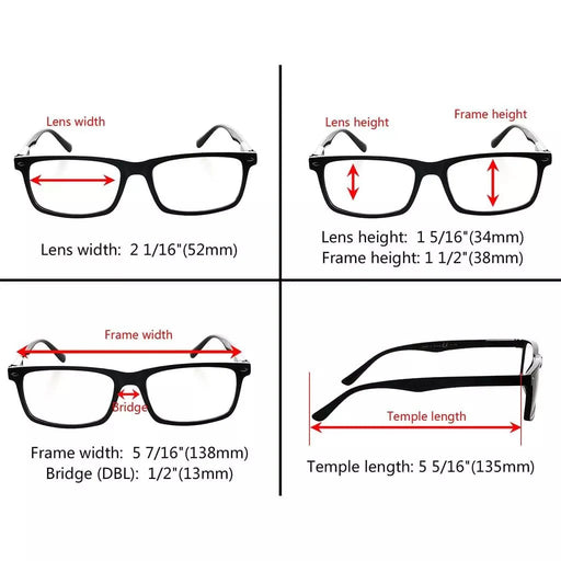 eyekeeper.com Retro Spectacles Blue Light Filter Classic Design 5-UVR899 Eyeglasses White Smoke Black / without magnification,Black / +0.50,Black / +0.75,Black / +1.00,Black / +1.25,Black / +1.50,Black / +1.75,Black / +2.00,Black / +2.25,Black / +2.50,Black / +2.75,Black / +3.00,Black / +3.50,Black / +4.00,Clear / without magnification,Clear / +0.50