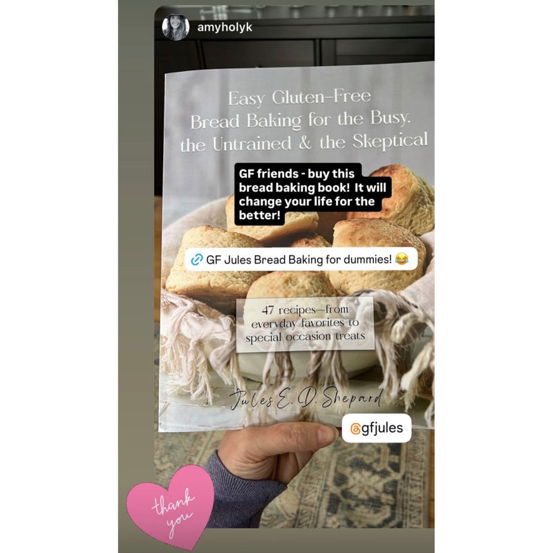 gfJules Easy Gluten Free Bread Baking for the Busy, the Untrained, and the Skeptical (Print Version) book Dark Gray
