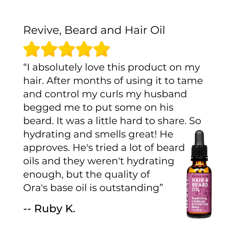 Ora's Amazing Herbal Revive, Beard and Hair Oil White Smoke
