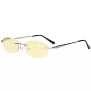 eyekeeper.com Rimless Blue Light Blocking Reading Glasses TMWK9903A Eyeglasses White Smoke Silver / without magnification,Silver / +0.50,Silver / +1.00,Silver / +1.25,Silver / +1.50,Silver / +1.75,Silver / +2.00,Silver / +2.50,Silver / +3.00,Silver / +3.50