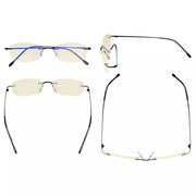 eyekeeper.com Rimless Blue Light Blocking Reading Glasses TMWK9903B Eyeglasses White Smoke Black / without magnification,Black / +0.50,Black / +1.00,Black / +1.25,Black / +1.50,Black / +1.75,Black / +2.00,Black / +2.25,Black / +2.50,Black / +3.00,Black / +3.50,Blue / without magnification,Blue / +0.50,Blue / +1.00,Blue / +1.25,Blue / +1.50,Blue