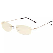 eyekeeper.com Rimless Blue Light Blocking Reading Glasses TMWK9903B Eyeglasses White Smoke Gold / without magnification,Gold / +0.50,Gold / +1.00,Gold / +1.25,Gold / +1.50,Gold / +1.75,Gold / +2.00,Gold / +2.25,Gold / +2.50,Gold / +3.00,Gold / +3.50