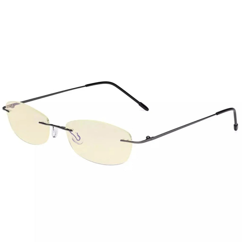 eyekeeper.com Rimless Blue Light Blocking Reading Glasses TMWK9903B Eyeglasses White Smoke Gunmetal / without magnification,Gunmetal / +0.50,Gunmetal / +1.00,Gunmetal / +1.25,Gunmetal / +1.50,Gunmetal / +1.75,Gunmetal / +2.00,Gunmetal / +2.25,Gunmetal / +2.50,Gunmetal / +3.00,Gunmetal / +3.50