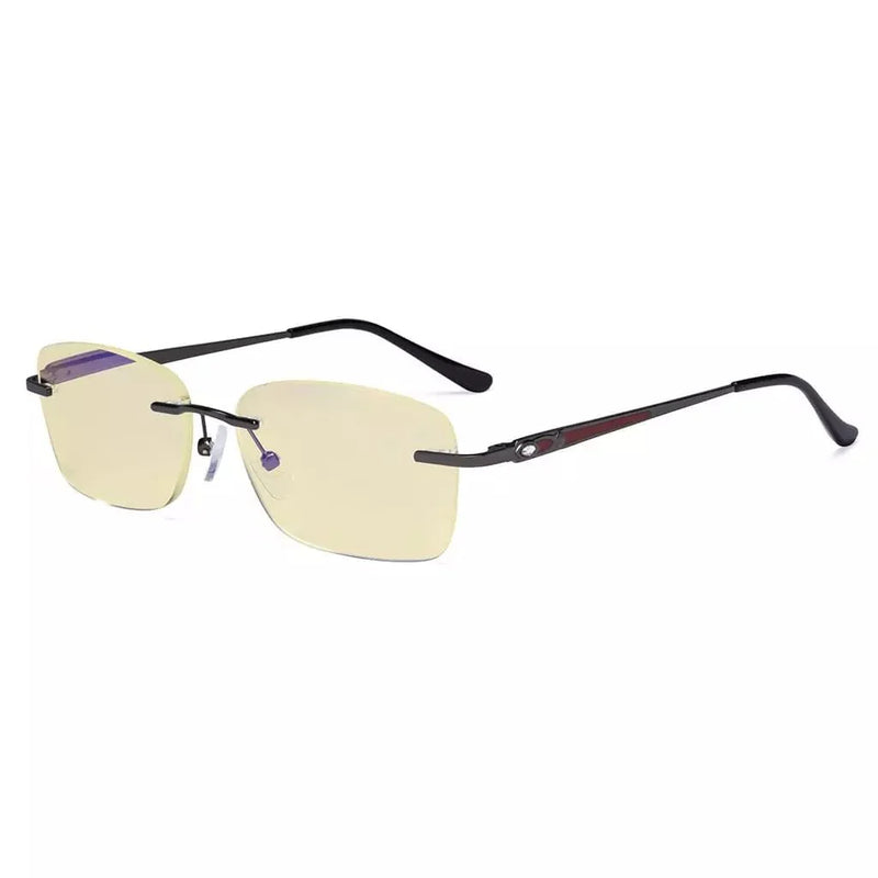 eyekeeper.com Rimless Blue Light Blocking Reading Glasses TMWK9905A Eyeglasses White Smoke Gunmetal / without magnification,Gunmetal / +0.50,Gunmetal / +1.00,Gunmetal / +1.25,Gunmetal / +1.50,Gunmetal / +1.75,Gunmetal / +2.00,Gunmetal / +2.50,Gunmetal / +3.00,Gunmetal / +3.50