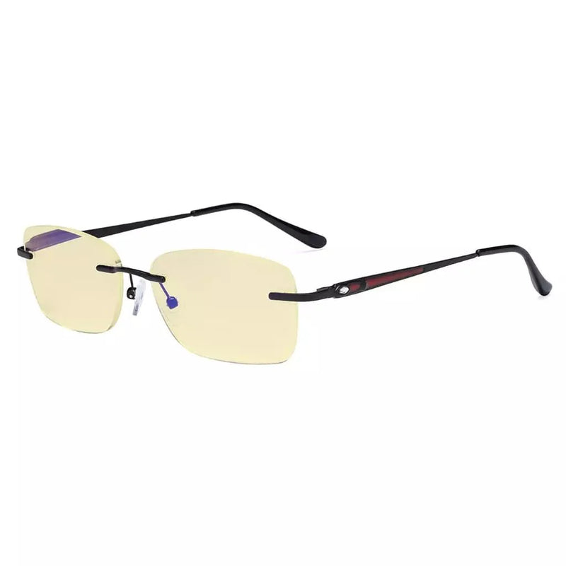 eyekeeper.com Rimless Blue Light Blocking Reading Glasses TMWK9905A Eyeglasses White Smoke Black / without magnification,Black / +0.50,Black / +1.00,Black / +1.25,Black / +1.50,Black / +1.75,Black / +2.00,Black / +2.50,Black / +3.00,Black / +3.50