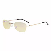 eyekeeper.com Rimless Blue Light Blocking Reading Glasses TMWK9907B Eyeglasses White Smoke Gold / without magnification,Gold / +0.50,Gold / +1.00,Gold / +1.25,Gold / +1.50,Gold / +1.75,Gold / +2.00,Gold / +2.50,Gold / +3.00,Gold / +3.50