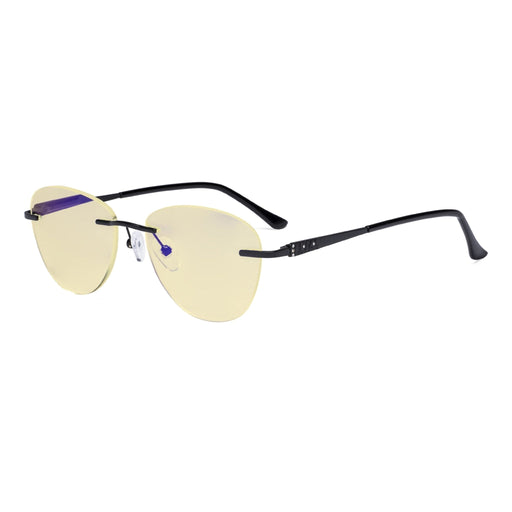 eyekeeper.com Rimless Blue Light Blocking Reading Glasses TMWK9901A Eyeglasses White Smoke Black / without magnification,Black / +0.50,Black / +1.00,Black / +1.25,Black / +1.50,Black / +1.75,Black / +2.00,Black / +2.50,Black / +3.00,Black / +3.50