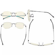eyekeeper.com Rimless Pilot Progressive Multifocus Reading Glasses MWK9901B Eyeglasses White Smoke Black / +1.00,Black / +1.25,Black / +1.50,Black / +1.75,Black / +2.00,Black / +2.25,Black / +2.50,Black / +3.00,Black / +3.50,Gold / +1.00,Gold / +1.25,Gold / +3.00,Gold / +3.50,Gunmetal / +1.00,Gunmetal / +1.25,Gunmetal / +1.50,Gunmetal / +1.75,Gunmetal