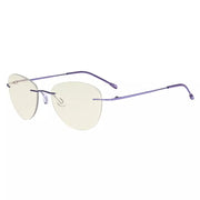 eyekeeper.com Rimless Pilot Progressive Multifocus Reading Glasses MWK9901B Eyeglasses White Smoke Purple / +1.00,Purple / +1.25,Purple / +1.50,Purple / +1.75,Purple / +2.00,Purple / +2.25,Purple / +2.50,Purple / +3.00,Purple / +3.50