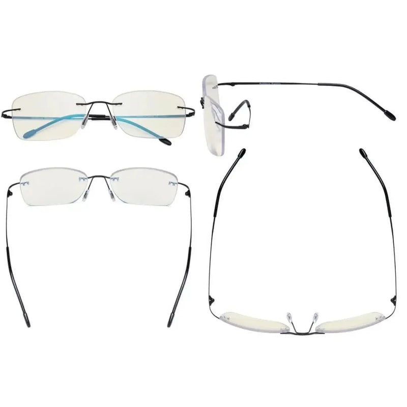 eyekeeper.com Rimless Progressive Multifocal Reading Glasses MWK9905B Eyeglasses White Smoke Black / +1.00,Black / +1.25,Black / +1.50,Black / +1.75,Black / +2.00,Black / +2.25,Black / +2.50,Black / +3.00,Black / +3.50,Gold / +1.00,Gold / +1.25,Gold / +1.50,Gold / +1.75,Gold / +2.00,Gold / +2.25,Gold / +2.50,Gold / +3.00,Gold / +3.50,Gunmetal / +