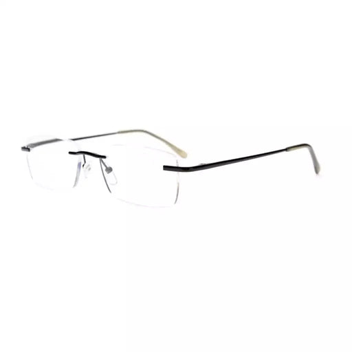 eyekeeper.com Rimless Rectangle Reading Glasses R1612 Eyeglasses White Smoke Gold / +0.50,Gold / +0.75,Gold / +1.00,Gold / +1.25,Gold / +1.75,Black / +0.50,Black / +0.75,Black / +1.00,Black / +1.50,Black / +2.00,Gunmetal / +0.50,Gunmetal / +1.00,Gunmetal / +1.25,Gunmetal / +2.00,Gunmetal / +2.50