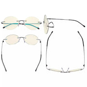 eyekeeper.com Rimless Round Multifocus Progressive Reading Glasses MWK9910 Eyeglasses White Smoke Black / +1.00,Black / +1.25,Black / +1.50,Black / +1.75,Black / +2.00,Black / +2.25,Black / +2.50,Black / +3.00,Black / +3.50,Gold / +1.00,Gold / +1.25,Gold / +1.50,Gold / +1.75,Gold / +2.00,Gold / +2.25,Gold / +2.50,Gold / +3.00,Gold / +3.50,Gunmetal / +