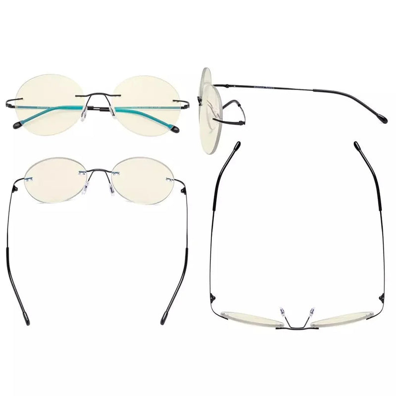 eyekeeper.com Rimless Round Multifocus Progressive Reading Glasses MWK9910 Eyeglasses White Smoke Black / +1.00,Black / +1.25,Black / +1.50,Black / +1.75,Black / +2.00,Black / +2.25,Black / +2.50,Black / +3.00,Black / +3.50,Gold / +1.00,Gold / +1.25,Gold / +1.50,Gold / +1.75,Gold / +2.00,Gold / +2.25,Gold / +2.50,Gold / +3.00,Gold / +3.50,Gunmetal / +