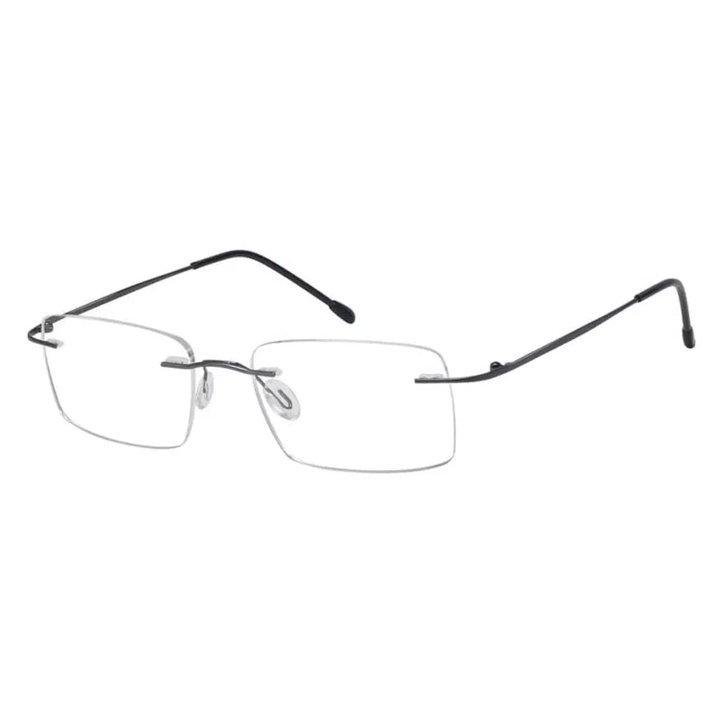 eyekeeper.com Rimless Spectacle Rectangle Reading Glasses RWK9904 Eyeglasses White Smoke Gunmetal / without magnification,Gunmetal / +0.50,Gunmetal / +1.00,Gunmetal / +1.25,Gunmetal / +1.50,Gunmetal / +1.75,Gunmetal / +2.00,Gunmetal / +2.25,Gunmetal / +2.50,Gunmetal / +3.00,Gunmetal / +3.50