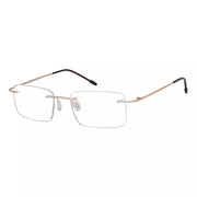 eyekeeper.com Rimless Spectacle Rectangle Reading Glasses RWK9904 Eyeglasses White Smoke Gold / without magnification,Gold / +0.50,Gold / +1.00,Gold / +1.25,Gold / +1.50,Gold / +1.75,Gold / +2.00,Gold / +2.25,Gold / +2.50,Gold / +3.00,Gold / +3.50