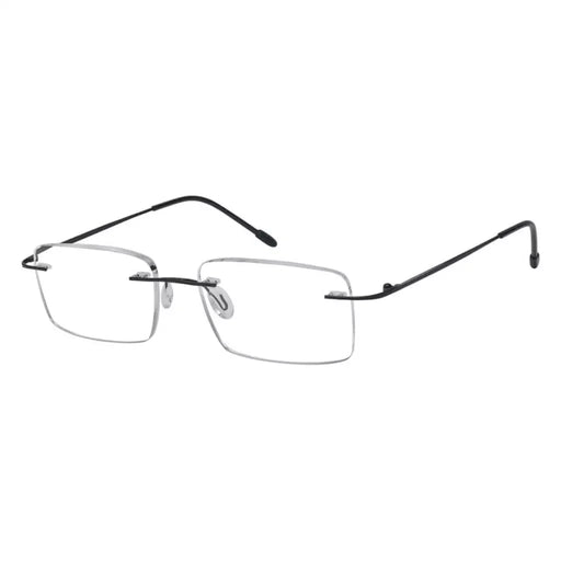 eyekeeper.com Rimless Spectacle Rectangle Reading Glasses RWK9904 Eyeglasses White Smoke Black / without magnification,Black / +0.50,Black / +1.00,Black / +1.25,Black / +1.50,Black / +1.75,Black / +2.00,Black / +2.25,Black / +2.50,Black / +3.00,Black / +3.50