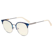 eyekeeper.com Rimmed Design Blue Light Filter Eyeglasses LX19001-BB40 Eyeglasses Antique White Silver / without magnification