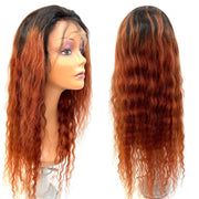 VIP Extensions RIO Malaysian Human Hair Front Lace Wig Human Hair Front Lace Wig White Smoke 26'' / T1B/GINGER