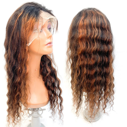 VIP Extensions RIO Malaysian Human Hair Front Lace Wig Human Hair Front Lace Wig White Smoke 26 / chestnut,26 / RED FOX