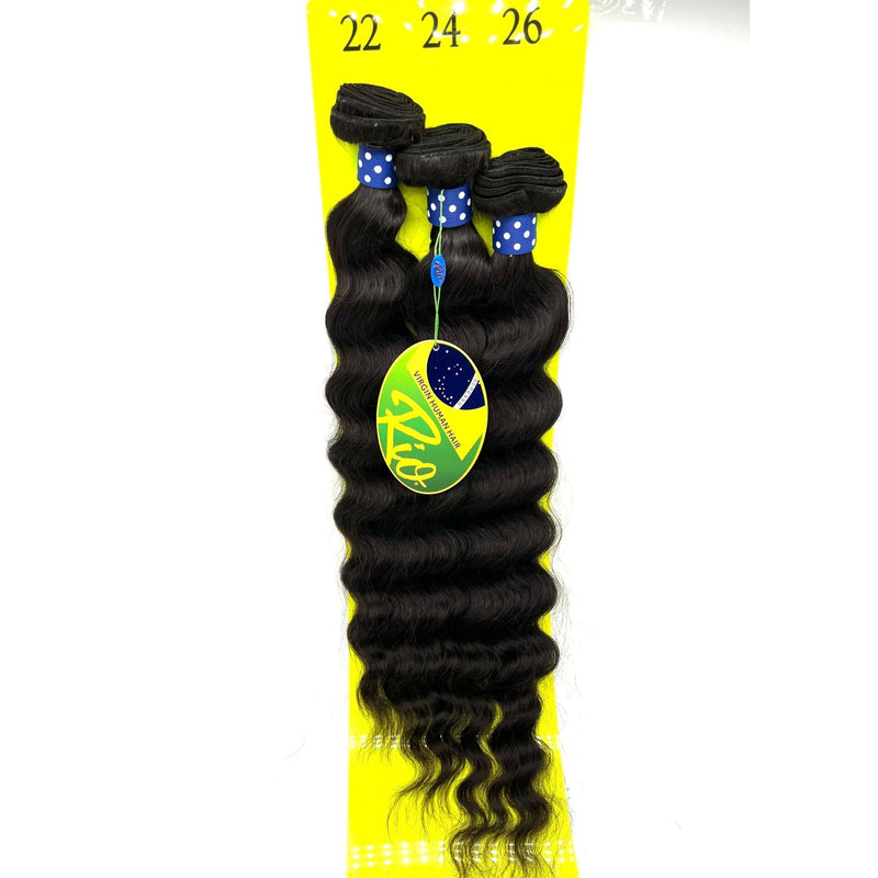 VIP Extensions Rio Malaysian Wave 100% Virgin Remy Human Hair Bundles Hair Extension White Smoke 22" 24" 26"