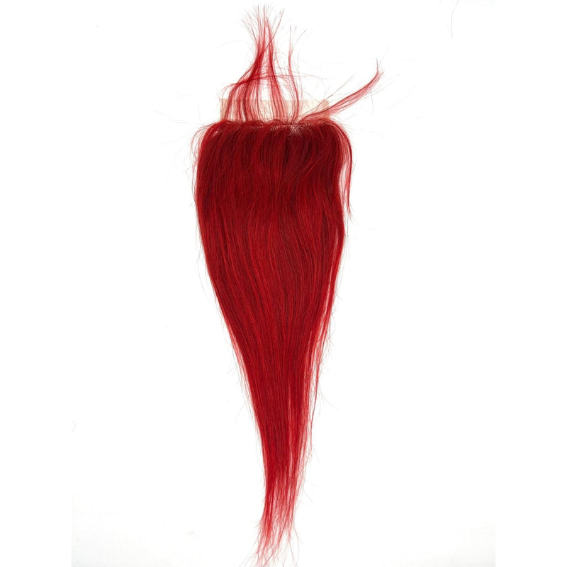 VIP Extensions RIO Straight Closure 4x4, Red Frontals & Closures White Smoke 12'',14''