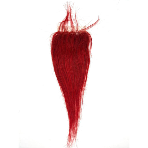 VIP Extensions RIO Straight Closure 4x4, Red Frontals & Closures White Smoke 12'',14''