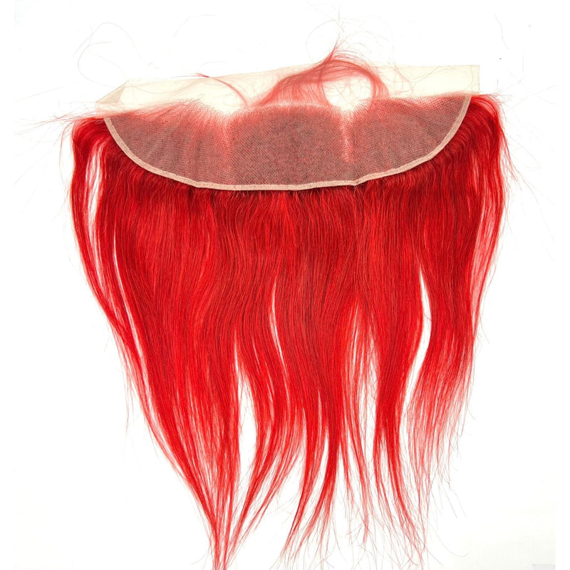 VIP Extensions RIO Straight Frontal Ear to Ear 13x4, Red Frontals & Closures White Smoke 12''