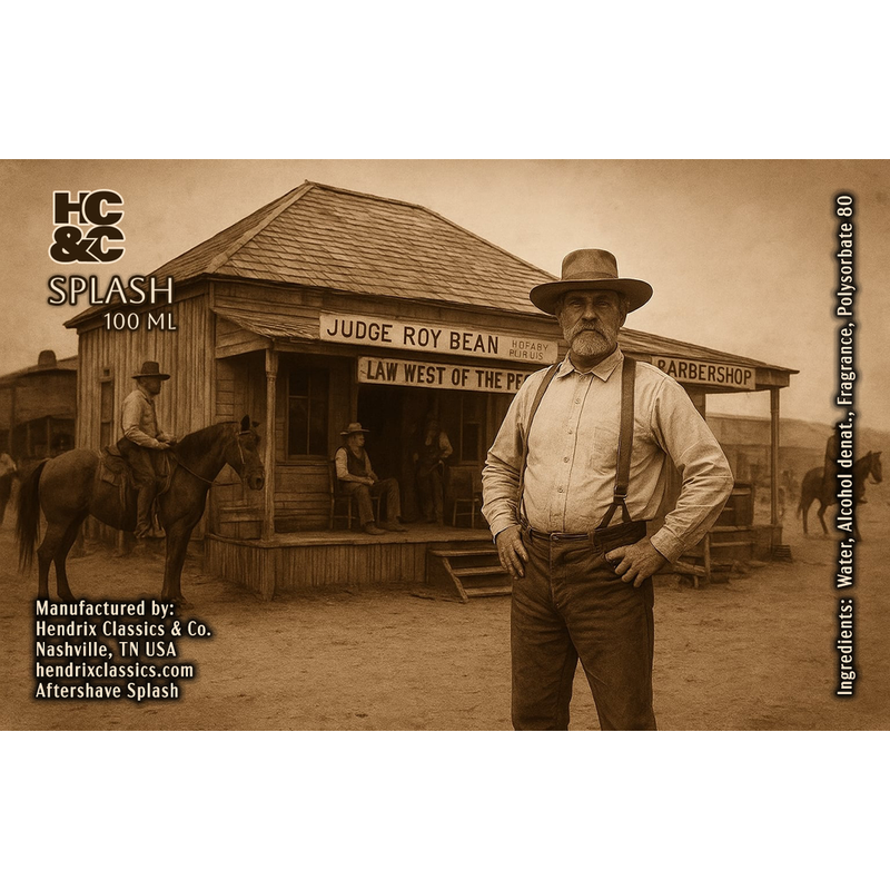 Hendrix Classics & Co HC&C Judge Roy Bean Barbershop Shaving Collection Shaving Kit Sienna Aftershave Splash 100ml