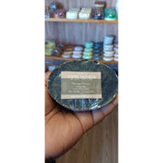 KaziRokz Espresso Rok Massage Therapy Soap Bar 5oz.(100% Vegan / Cruelty Free) Aloe Vera + Coffe Beans. Dark Olive Green