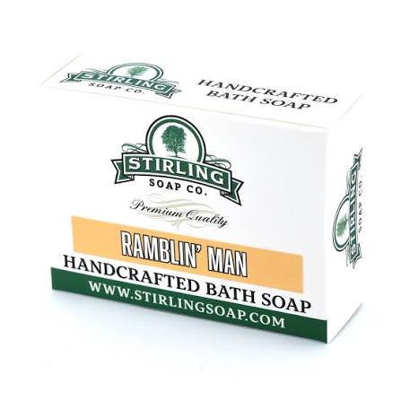 Stirling Soap Co Stirling Soap Co. Ramblin' Man Bath Soap 5.5 Oz Bar soap White Smoke