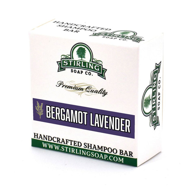 Stirling Soap Co Stirling Soap Co. Bergamot Lavender Shampoo Bar 3.8 Oz Bar soap White Smoke
