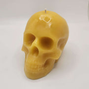 SAVAGE BEE-CHES® Skull Beeswax Candle – 7.0 oz Light Gray
