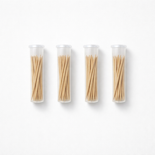 BiteMyWood 36 Qty Unflavored Birchwood Toothpicks in Plastic Tubes Toothpicks White Smoke 36qty Unflavored Double Point1,36qty Unflavored Oversized Double Point2,36qty Unflavored Flat1,36qty Unflavored Single Point1,36qty Unflavored Oversized Single Point2