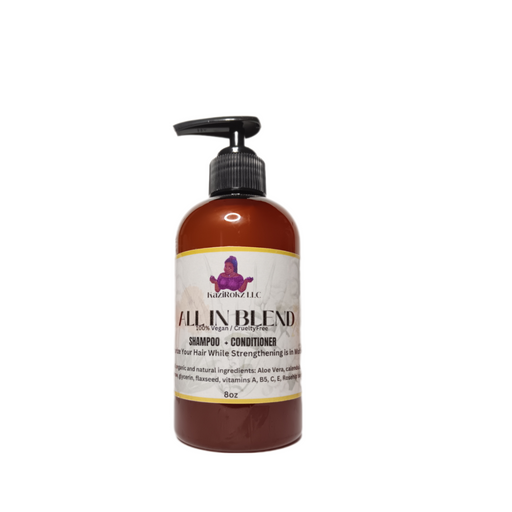 KaziRokz All In Blend Shampoo & Condition 100% Vegan / Cruelty Free 8oz Gray