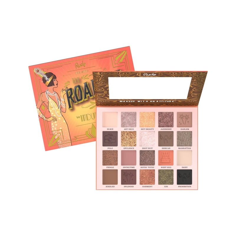 Rude Cosmetics The Roaring 20's Eyeshadow Palette - Indulgence Eyeshadow Palettes Dark Salmon Indulgence