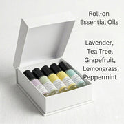 Lizush Essential Oils Roll-On with Crystals - set of 5 All Gifts Lavender No,Yes