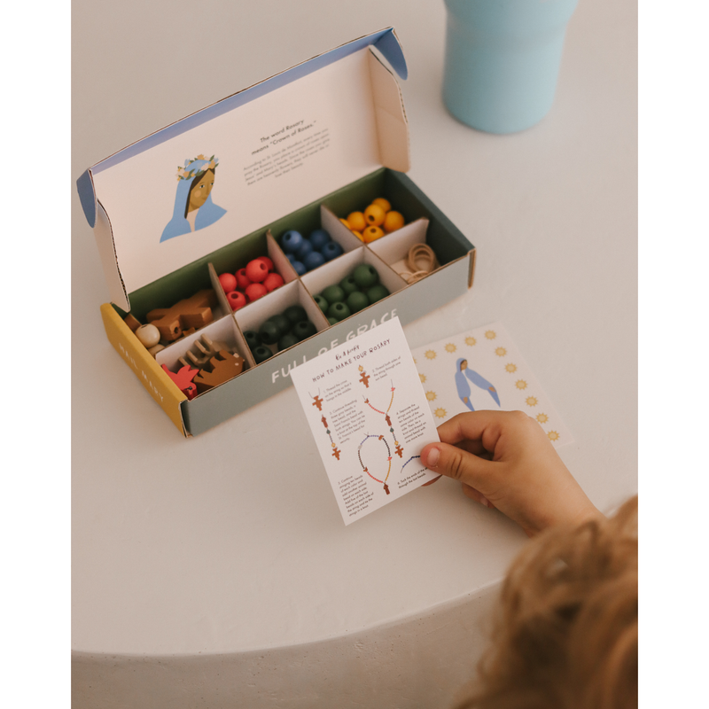Be A Heart St. Francis DIY Rosary Kit rosary kit Gray
