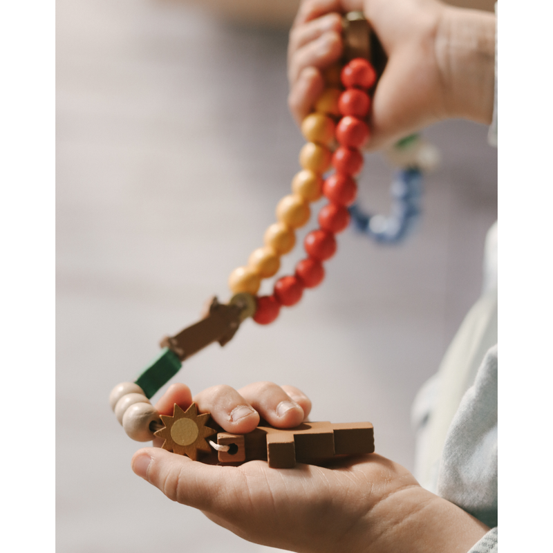 Be A Heart St. Francis DIY Rosary Kit rosary kit Light Gray